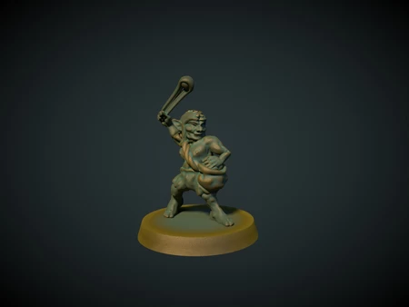   goblin slinger 28mm (no supports needed)  3d model for 3d printers