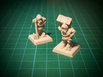 Modelo 3d de Porteador enano de 28 mm (no se necesitan soportes) para impresoras 3d