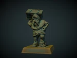  Dwarf porter 28mm (no supports needed)  3d model for 3d printers