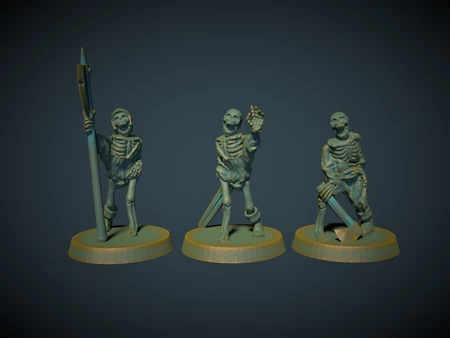 Skeletons! 28mm (No supports needed)