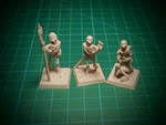  Skeletons! 28mm (no supports needed)  3d model for 3d printers