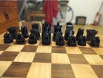  Traditional chess set  3d model for 3d printers