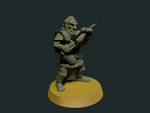  Hobgoblin with crossbow 28 mm (no supports needed)  3d model for 3d printers