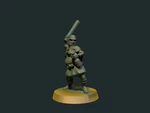  Thug / bandit 28mm (no supports)  3d model for 3d printers