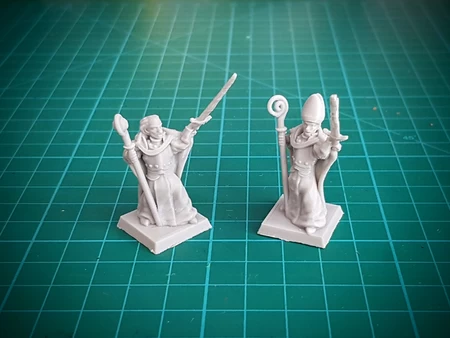 Modelo 3d de Sacerdote de batalla 28 mm (sin soportes) para impresoras 3d