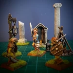  Aurora the female explorer 28mm (no supports)  3d model for 3d printers