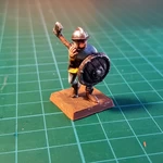  Footsoldier with axe 28mm (no supports)  3d model for 3d printers