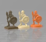  Soldier/knight with mace 28mm (no supports)  3d model for 3d printers