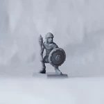  Soldier/knight with mace 28mm (no supports)  3d model for 3d printers