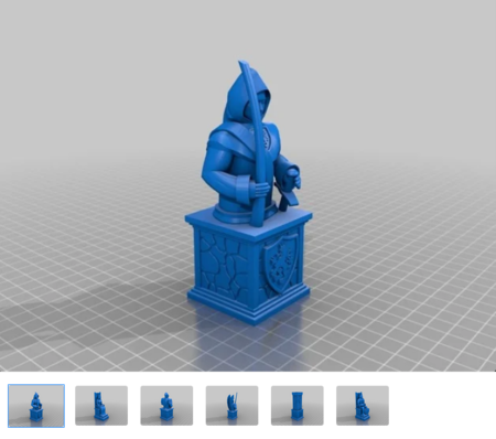 Modelo 3d de Pieza de ajedrez para impresoras 3d