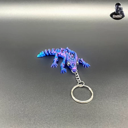 Baby Bull Dragon Keychain - Flexi - Print in Place