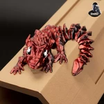 Modelo 3d de Glorioso dragón bebé-articulado-estampado en su lugar para impresoras 3d