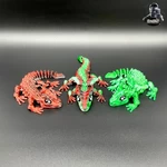 Modelo 3d de Glorioso dragón bebé-articulado-estampado en su lugar para impresoras 3d