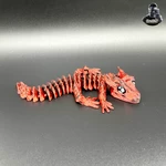 Modelo 3d de Glorioso dragón bebé-articulado-estampado en su lugar para impresoras 3d