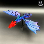  Flying dragon - glow in the dark - wyvern  3d model for 3d printers