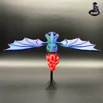  Flying dragon - glow in the dark - wyvern  3d model for 3d printers
