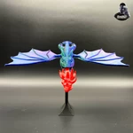 Modelo 3d de Dragón volador - resplandor en la oscuridad-wyvern para impresoras 3d