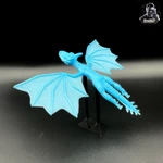  Flying dragon - glow in the dark - wyvern  3d model for 3d printers