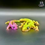  Little grass dragon - articulated - print in place  3d model for 3d printers