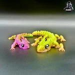 Modelo 3d de Pequeño dragón de hierba - articulado-estampado en su lugar para impresoras 3d