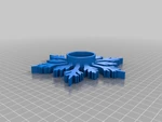  Snowflake tea light holder  3d model for 3d printers