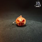  Halloween pumpkin keychain - 5 variations - no supports  3d model for 3d printers