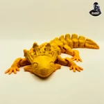  Very cute axolotl - articulated - no supports  3d model for 3d printers