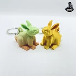  Cute bunny keychain  3d model for 3d printers