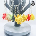  Cute bunny keychain  3d model for 3d printers