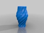   low poly vase set no. 2  3d model for 3d printers