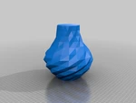   low poly vase set no. 2  3d model for 3d printers