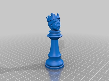 Modelo 3d de Clinton vs trump juego de ajedrez para impresoras 3d