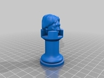 Modelo 3d de Clinton vs trump juego de ajedrez para impresoras 3d