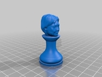  Clinton vs trump chess set  3d model for 3d printers