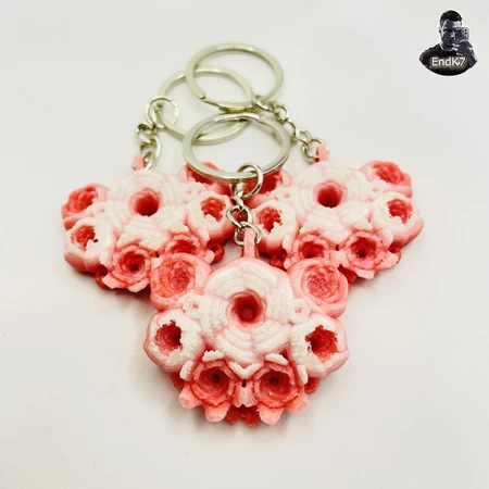 BEAUTIFUL FLOWERS KEYCHAIN