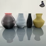  Spiral vase set version three - 4 designs  3d model for 3d printers