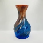  Low poly vase set - 4 designs  3d model for 3d printers