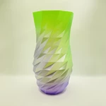  Low poly vase set - 4 designs  3d model for 3d printers