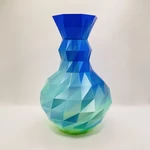  Low poly vase set - 4 designs  3d model for 3d printers