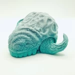  Sd card holder - horned lava dinosaur head  3d model for 3d printers