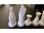Modelo 3d de Creativo/extraño juego de ajedrez para impresoras 3d