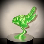 Modelo 3d de Busto de dragón axolotl para impresoras 3d