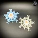  Snowflake tea light  3d model for 3d printers