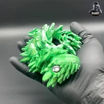  Spiky mountain dragon - articulated - print in place  3d model for 3d printers