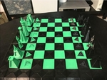 Modelo 3d de Geométrica juego de ajedrez para impresoras 3d