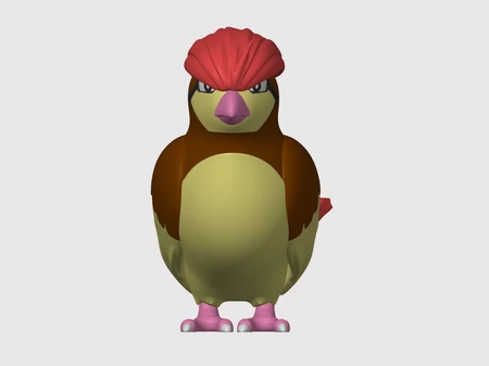  Pidgeotto multicolor  3d model for 3d printers