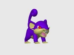 Modelo 3d de Rattata multicolor para impresoras 3d