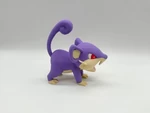 Modelo 3d de Rattata multicolor para impresoras 3d