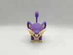 Modelo 3d de Rattata multicolor para impresoras 3d