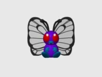  Butterfree multicolor  3d model for 3d printers